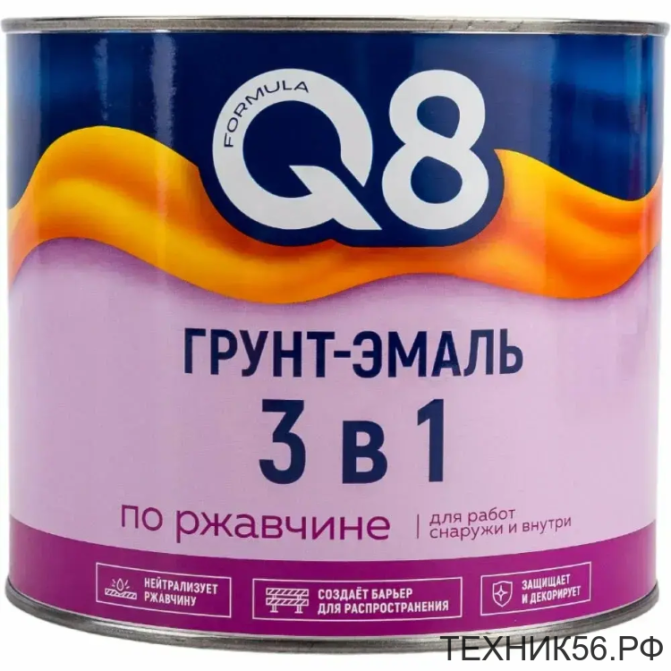 Грунт-эмаль по ржавчине 3в1 FORMULA 1,8кг синяя Грунт-эмаль по ржавчине 3в1 FORMULA 1,8кг синяя