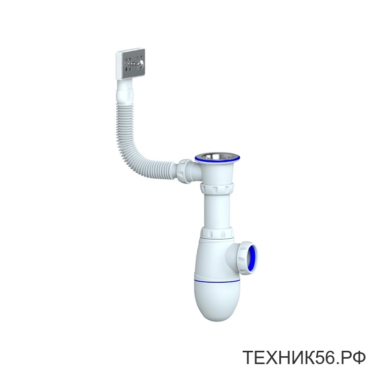 Сифон 1 1/2"х40 с переливом B420 UNICORN