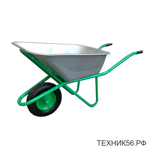 Тачка строительная 1кол. груз. 200кг, кузов 0,8мм, 90л колесо 4.80-8