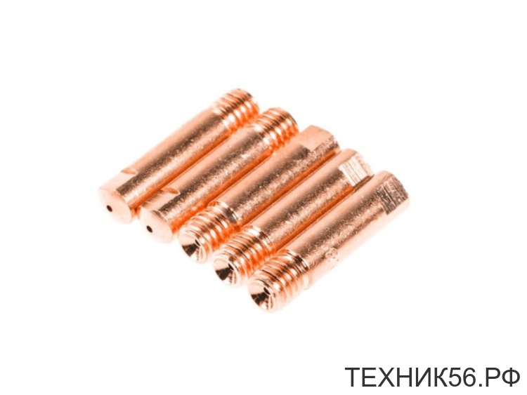 Наконечник токосъемник М6*25 d-0,8мм к горелке (сварочный наконечник, контактная трубка) Наконечник токосъемник М6*25 d-0,8мм к горелке (сварочный наконечник, контактная трубка)
