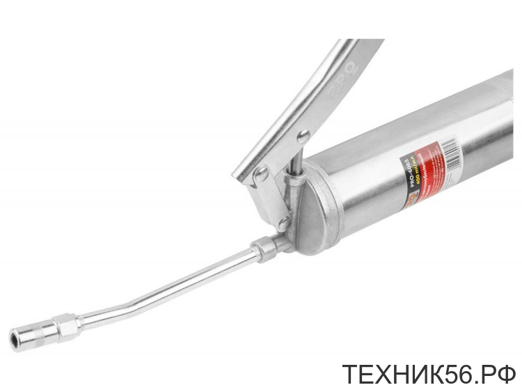 Шприц плунжерный для смазки 400мл (с гибким шлангом и стальной трубкой) PRO STARTUL