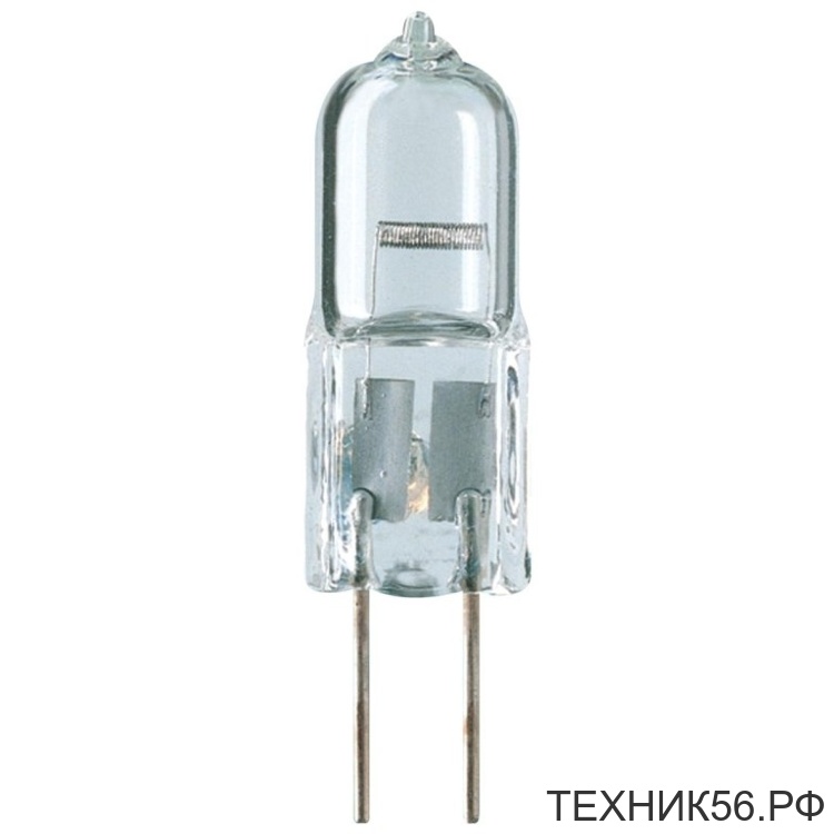 Лампа галогеновая G4 12V 35W прозрачная JC-12/20/G4 CL