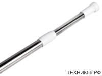 Карниз для штор в ванную, хромированный 2м (464-005)