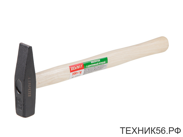 Молоток 200г с деревянной ручкой