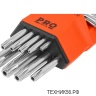 Ключи звездочки TORX 9шт, Т10-Т50 закаленные в держателе PRO STARTUL (PRO-87209)