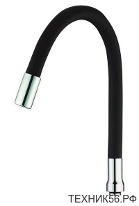 Излив гибкий для кухни ZOP4-F силиконовый черный GLAUF UCG-3257KB