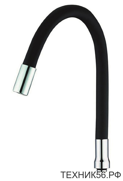 Излив гибкий для кухни ZOP4-F силиконовый черный GLAUF UCG-3257KB