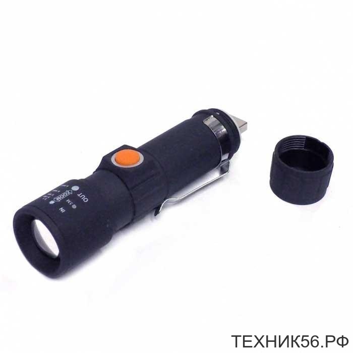 Фонарь ручной фиберглассовый YYC-988(998) USB-зарядка, с зумом Фонарь ручной фиберглассовый YYC-988(998) USB-зарядка, с зумом
