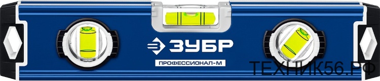 Уровень 230 мм Компактный усиленный магнитный уровень ЗУБР Профессионал-М