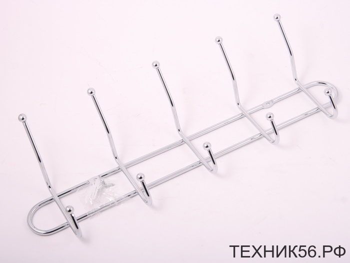 Вешалка на стену 5 крючков (металл)