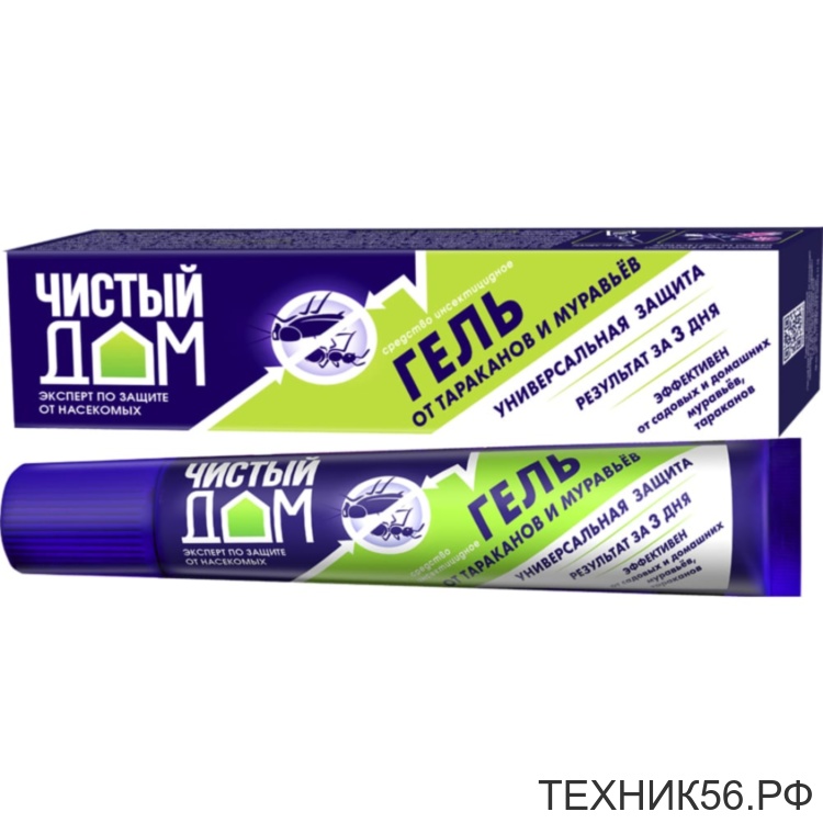 Гель от муравьев и тараканов 35гр (02-539) Чистый дом