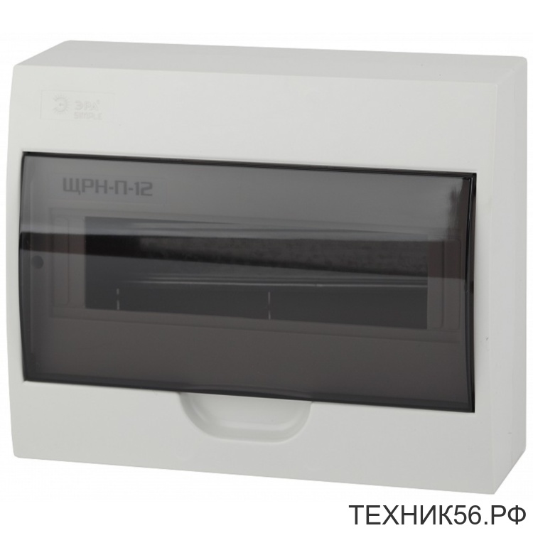 Бокс на 12 модулей, пластиковый, ЩРН-П-12 IP41 (255*200*95мм) ЭРА SIMPLE