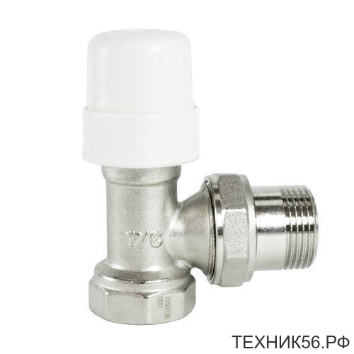 Кран для радиатора угловой 3/4" термостатический