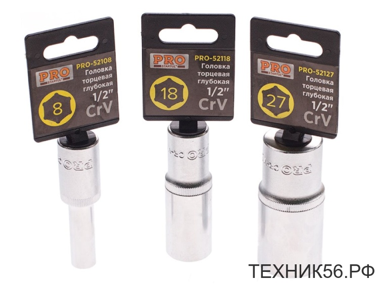 Головка торцевая удлиненная 1/2" - 18 мм PRO STARTUL