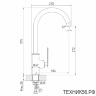 Смеситель для кухни ML28-032 (утка) высокий излив, латунь MIXLINE
