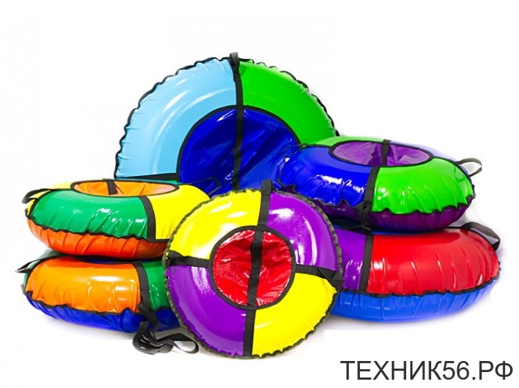 Тюбинг ватрушка D-0,85м МОРОЗЕЦ (верх+низ ТЕНТ с ПВХ 550 гр/кв.м., усилен камера) вес до 75 кг