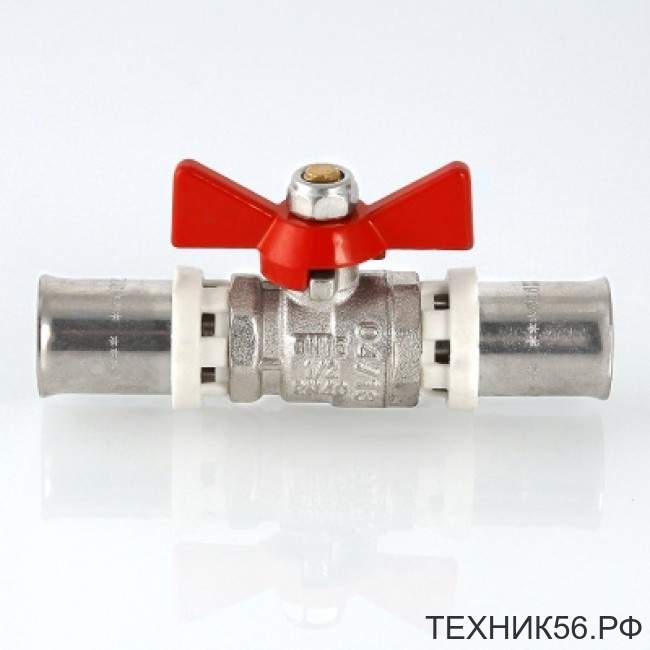 Кран пресс шаровый 16*16 бабочка VALTEC