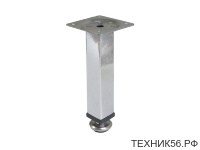 Опора мебельная квадрат d25х100 мм, хром STARFIX (SMF-4616)