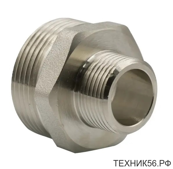 Ниппель 1"x1/2" ш/ш латунь Ниппель 1"x1/2" ш/ш латунь