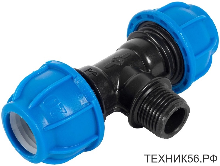 ПНД Тройник нар. резьба 32х1/2х32 SPEKTR