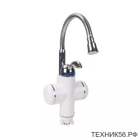 Кран мгновенного нагрева воды 3000 Вт, проточный с гибким изливом AquaKratos AK 9555-3