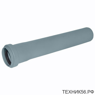 Труба канализационная 50 * 0,15м, 1,8мм серая