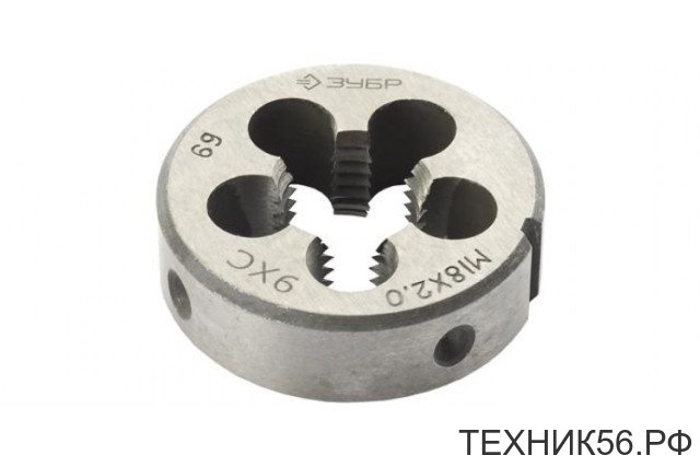 Плашка метрическая М5x0.8мм, сталь 9ХС