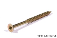 Шурупы желтые 6,0х140мм для дерева (штучно) PZ3