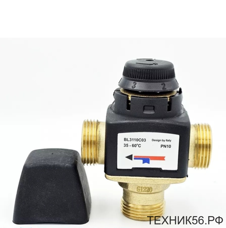 Термостатический смесительный клапан 3/4" нар ( 35-60С) kv/s 1.6 TIM BL3110C03 Термостатический смесительный клапан 3/4" нар ( 35-60С) kv/s 1.6 TIM BL3110C03