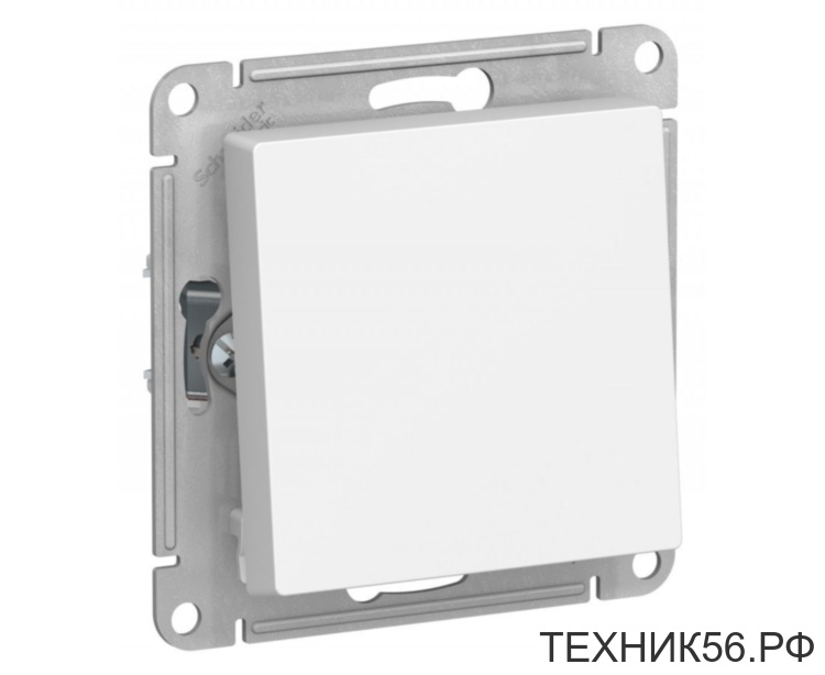 Systeme Electric AtlasDesign выключатель проходной СУ 1 кл. бел. Antibacterial (пласт. осн.) ATN000161