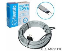 Саморег. нагр. кабель неэкран. 5м/80Вт, 220В, шнур 2м (на трубу) HeatUp