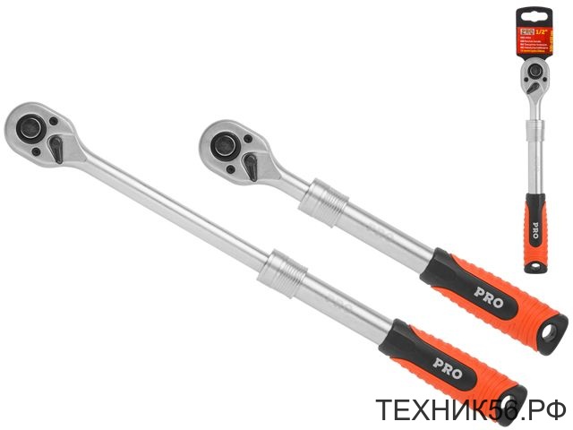 Трещотка 1/2" 72 зуба, 30-45см, телескопическая PRO STARTUL (PRO-47012)