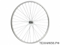 Колесо 24" переднее с втулкой, одностенный алюм
