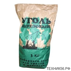 Уголь древесный 15л (2кг)