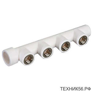 ПП Коллектор ф32*1/2"в, 4 выхода ПП Коллектор ф32*1/2"в, 4 выхода