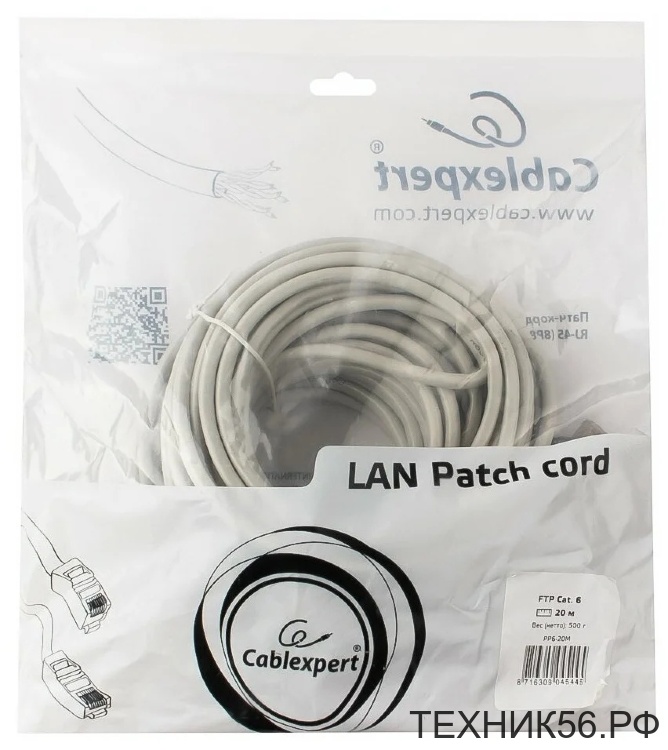 Патч-корд UTP cat5e, 10м, литой Gembird PP12e Патч-корд UTP cat5e, 10м, литой Gembird PP12e