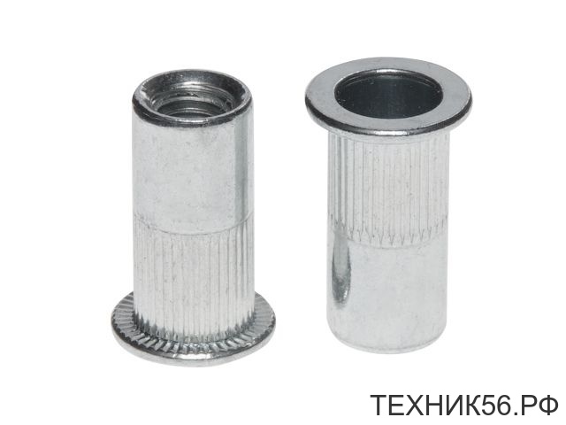 Заклепка резьбовая М8 (10 шт) цилиндрический бортик
