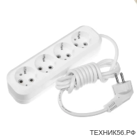 Удлинитель с/з ПВС 3*1, 4 гнезда 5м, 3,5кВт, 16А