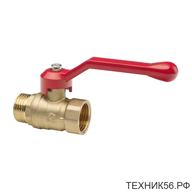 Кран шар. 1/2" г/ш ручка (латунь)
